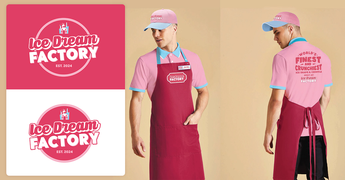 Ice Cream Factory brand identity by ustad graphic